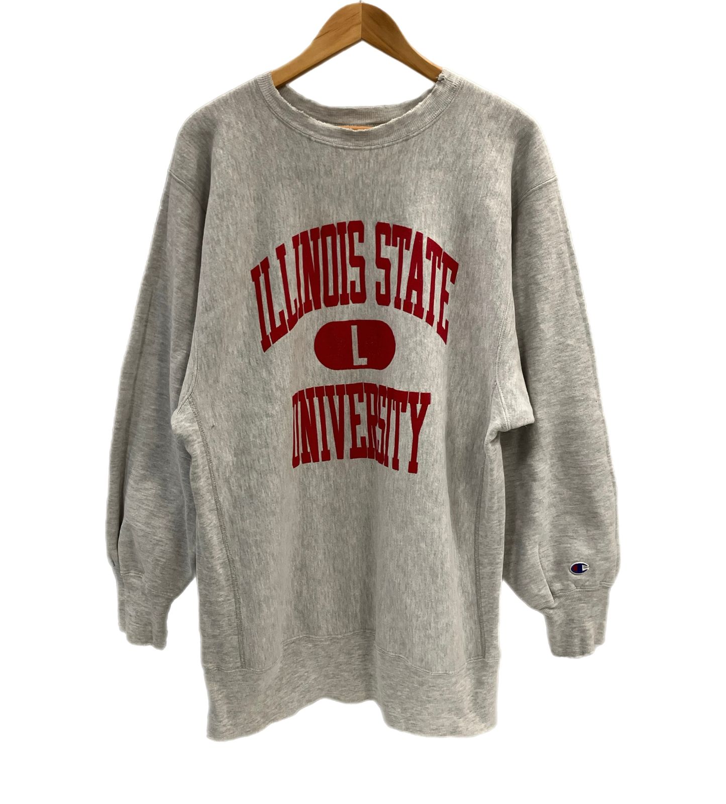 USA製 90s チャンピオン リバースウィーブ スウェット リンガー 刺繍 L Champion 90s リバースウィーブ リンガー Lサイズ 刺繍ロゴ USA製