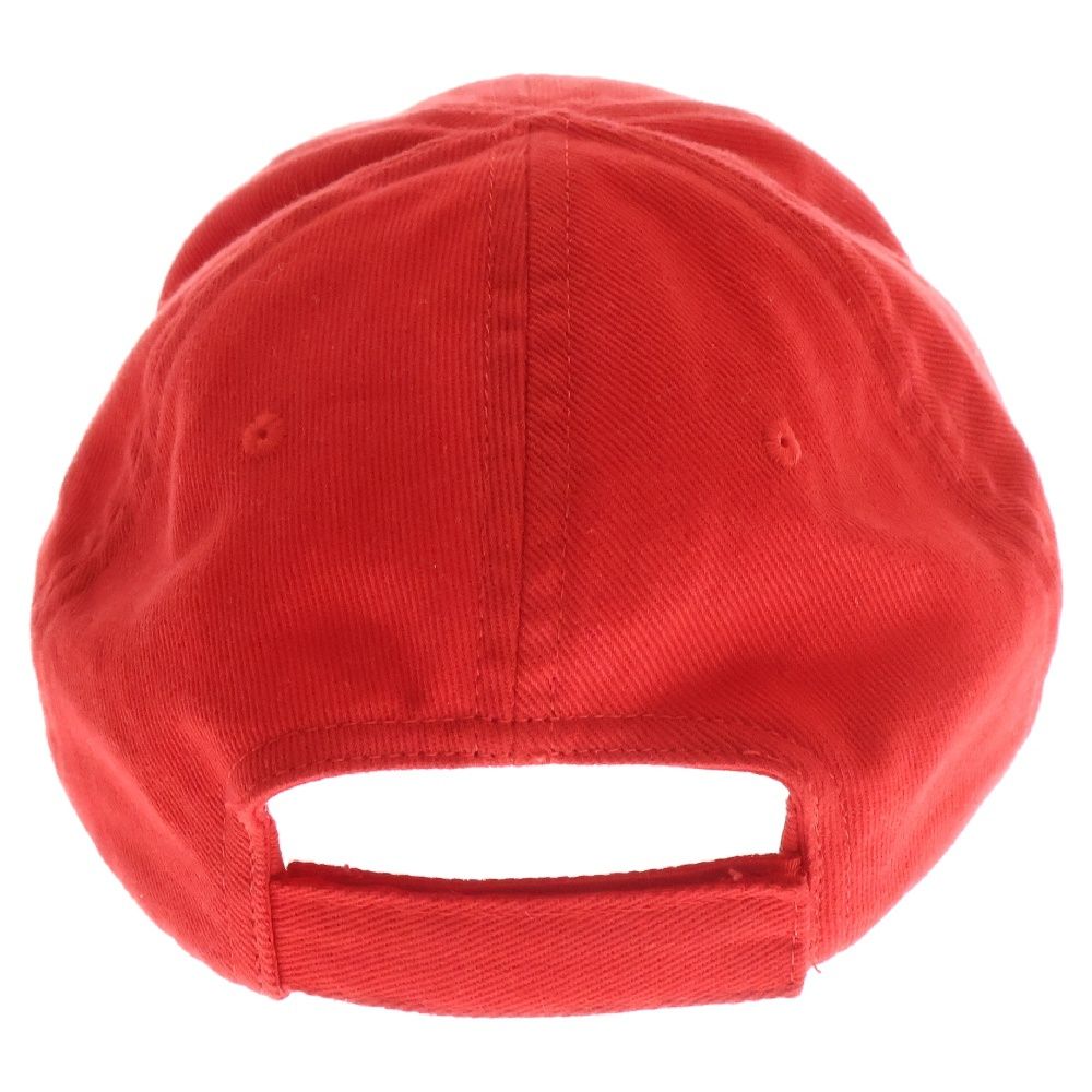 【新品未使用】BALENCIAGA/バレンシアガ ロゴ 刺繍キャップ レッド BALENCIAGA (バレンシアガ) 21SS Classic Baseball Cap ロゴ刺繍