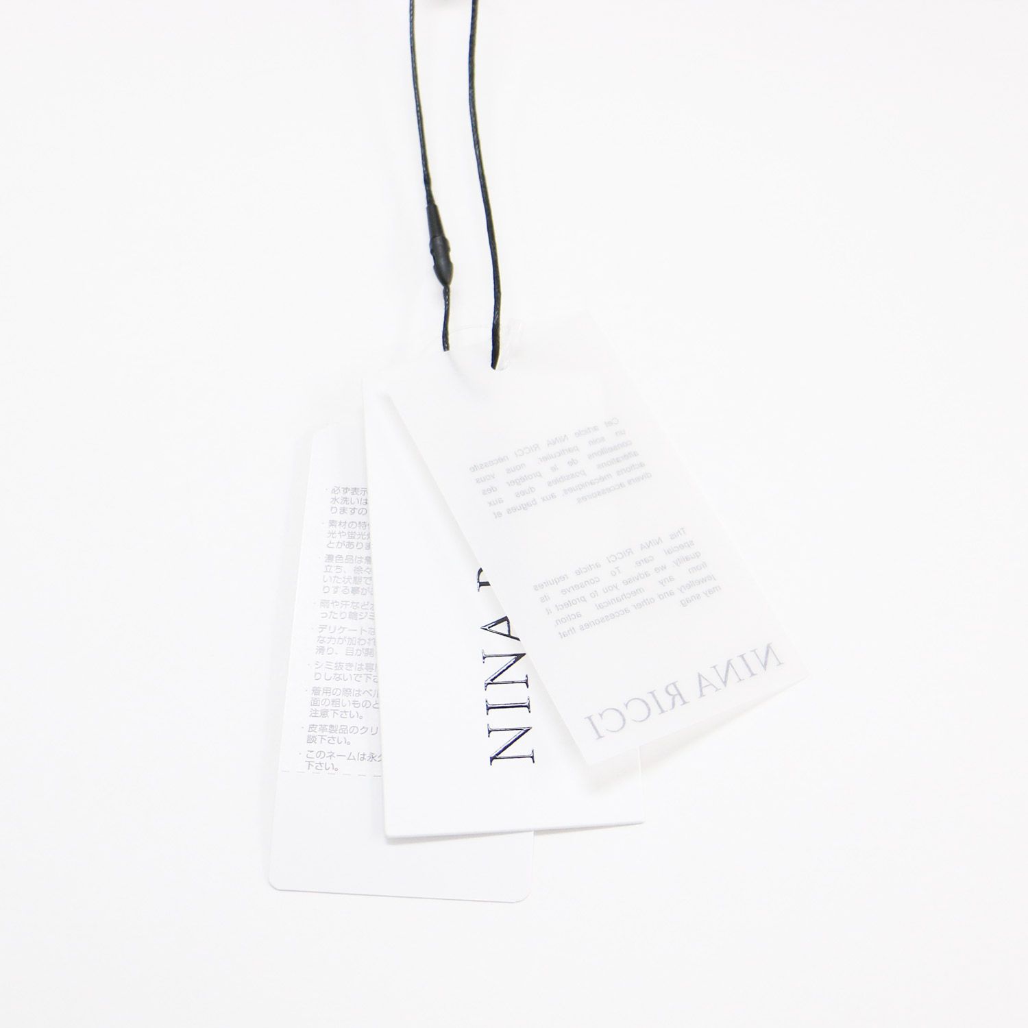 新品】NINA RICCI ニナリッチ ワンピース ブラック ホワイト 黒 白  