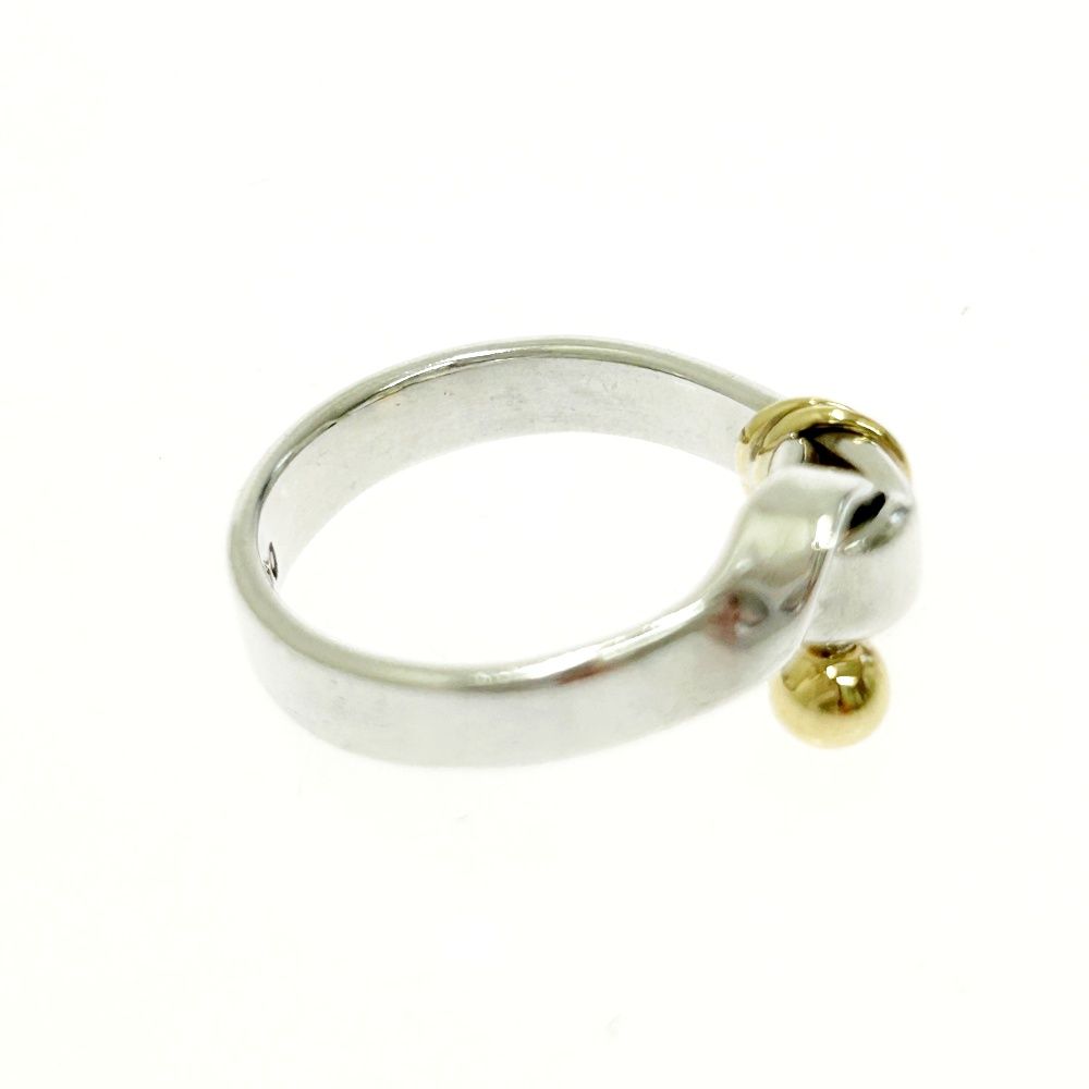 ティファニー　フック&アイ　リング　シルバー925 ゴールド750 　12号 ティファニー フック&アイ リング シルバー925 ゴールド750 12号