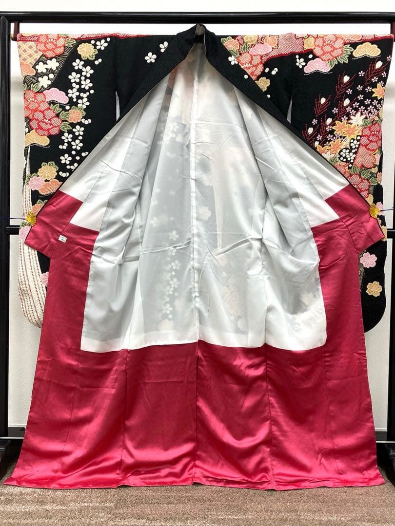 振袖 豪華 金彩 金通し 相良刺繍 絞り紋意匠 身丈169cm 撥水加工済 