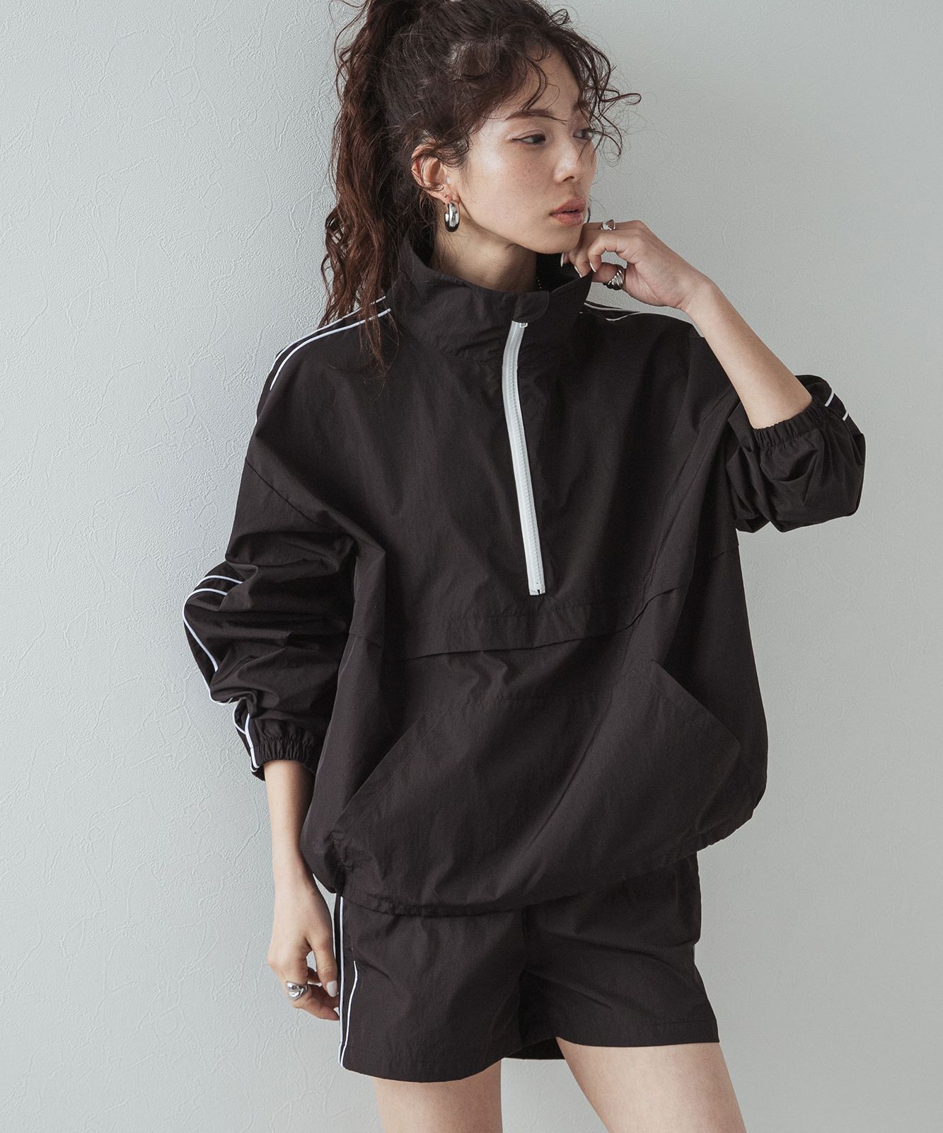 夢展望公式 ラッシュガードアノラックセット ブラック 他 別ページ有 bohmal 水着 水着 535636-01