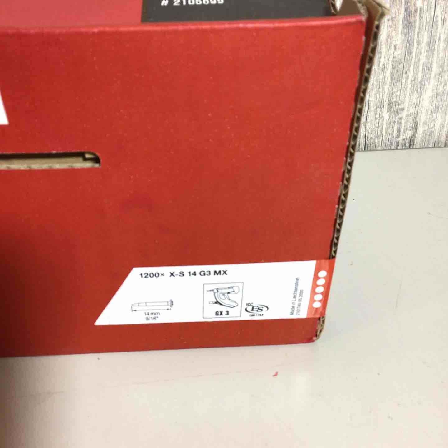 HILTI GX3ガス式鋲打機用 鋼材用 連発ピン 1200X X-S 14 G3 MX ヒルティ 鋼材 鋼 戸田店