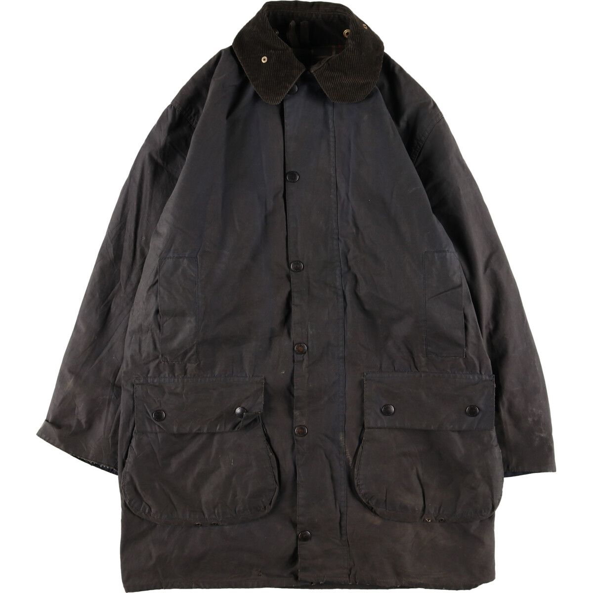 BARBOUR バフアー BORDER ボーダー 古着 ヴィンテージ バブアー ボーダー 36 barbour BORDER WAXED COTTON - メルカリ