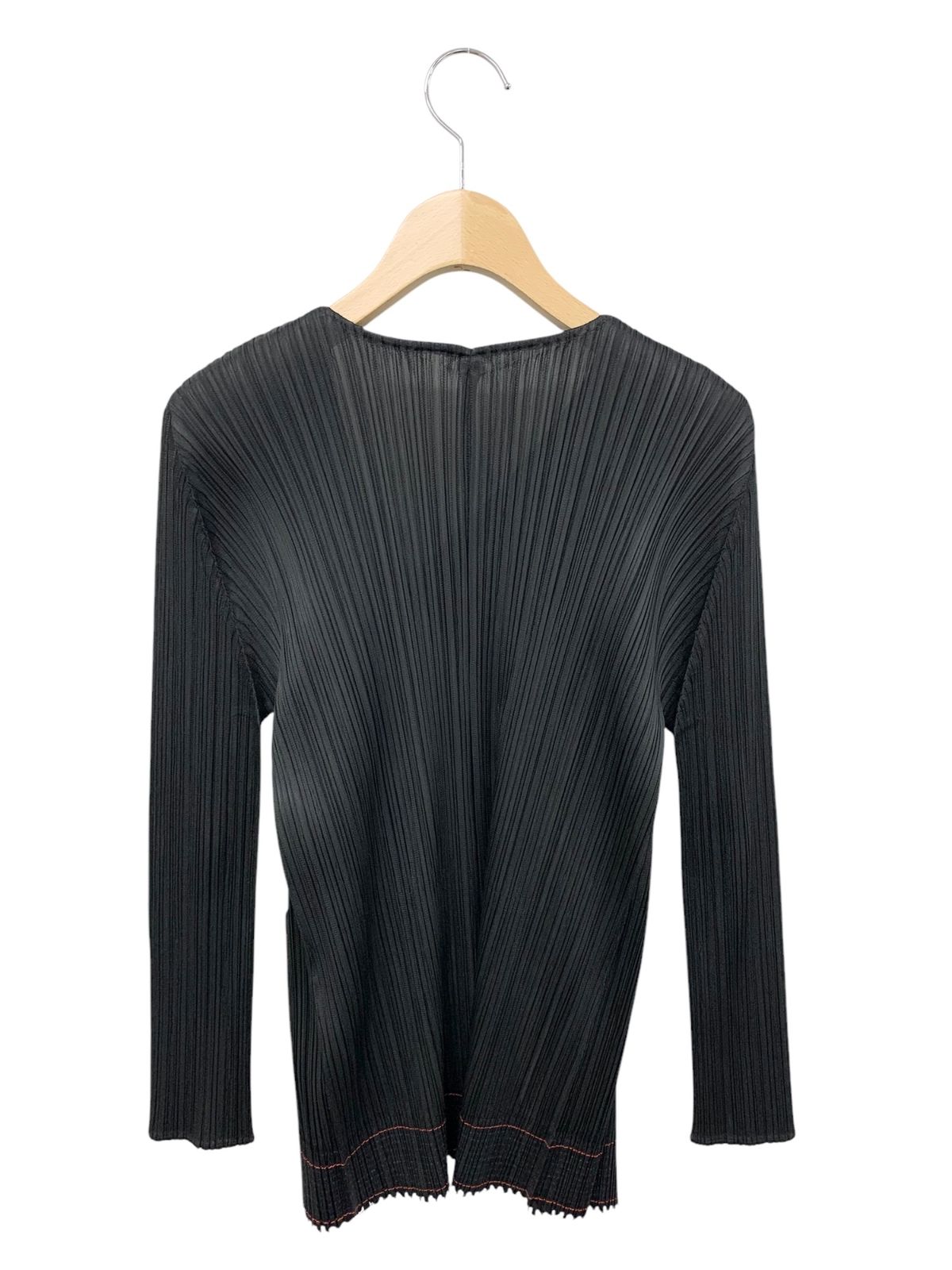 PLEATS PLEASE ISSEY MIYAKE - プリーツプリーズイッセイミヤケ PP83-JO124 カーディガン 3 ブラック プリーツ ステッチ ITA1V14TKJJF PLEATS PLEASE ISSEY MIYAKE - プリーツプリーズイッセイミヤケ