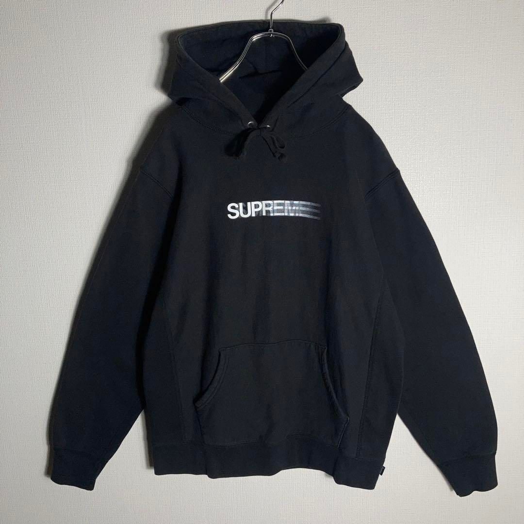 SUPREME プルオーバーパーカー モーションロゴ 黒 M - メルカリ SUPREME プルオーバーパーカー モーションロゴ 黒 M - メルカリ