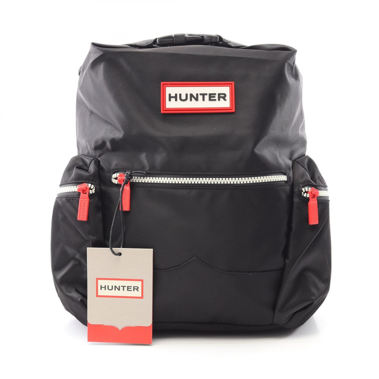 ハンター HUNTER リュックサック バックパック ナイロン ミニ トップ クリップ UBB6018ACD ブラック ナイロン トップクリップ バックパック レディース
