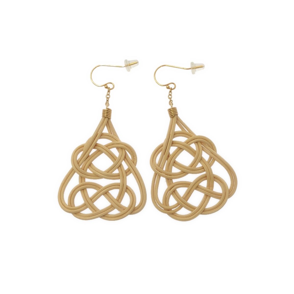SIRI SIRI | シリシリ | 2ペア ARABESQUE 籐 ピアス アクセサリー | ベージュ | レディース