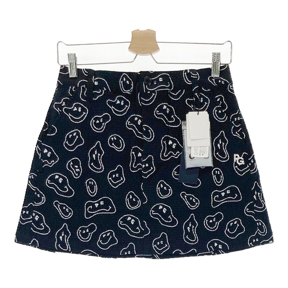 サイズ 0 PEARLY GATES パーリーゲイツ 055-2234610 ストレッチスカート シアサッカー TOKE NIKO ニコちゃん ネイビー系 240101535105 ゴルフウェア レディース ストスト