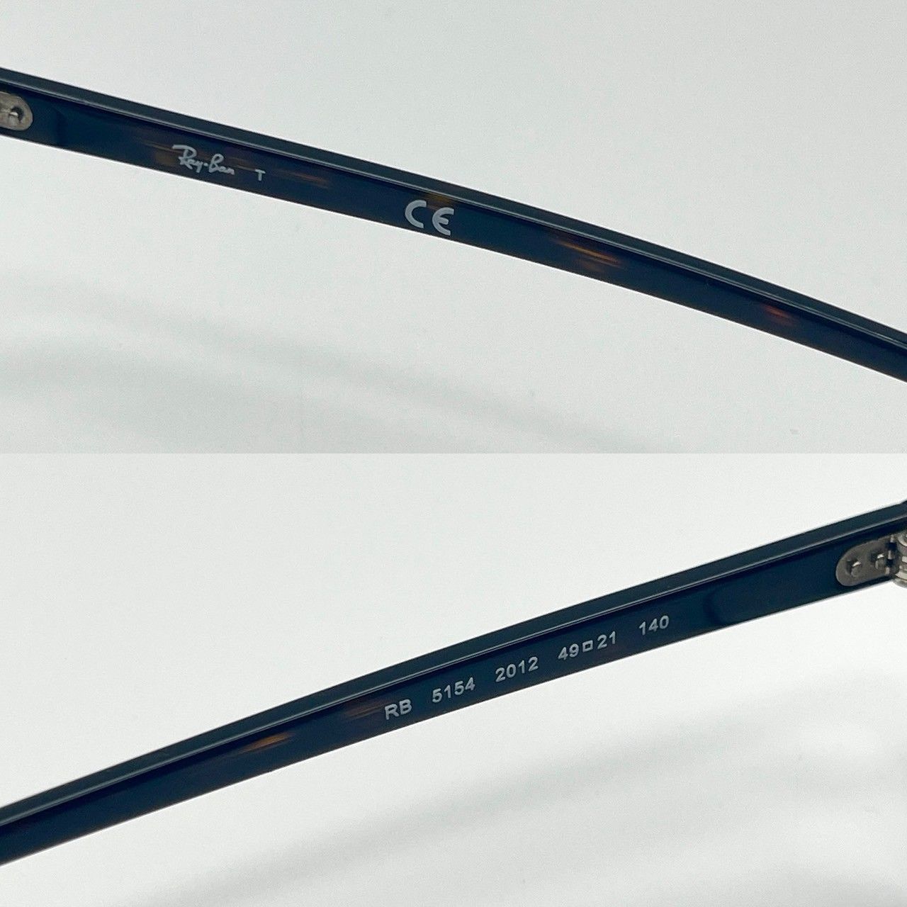 レイバン 眼鏡 メガネ メタル ブラック ブラウン シルバー 美品 70808  