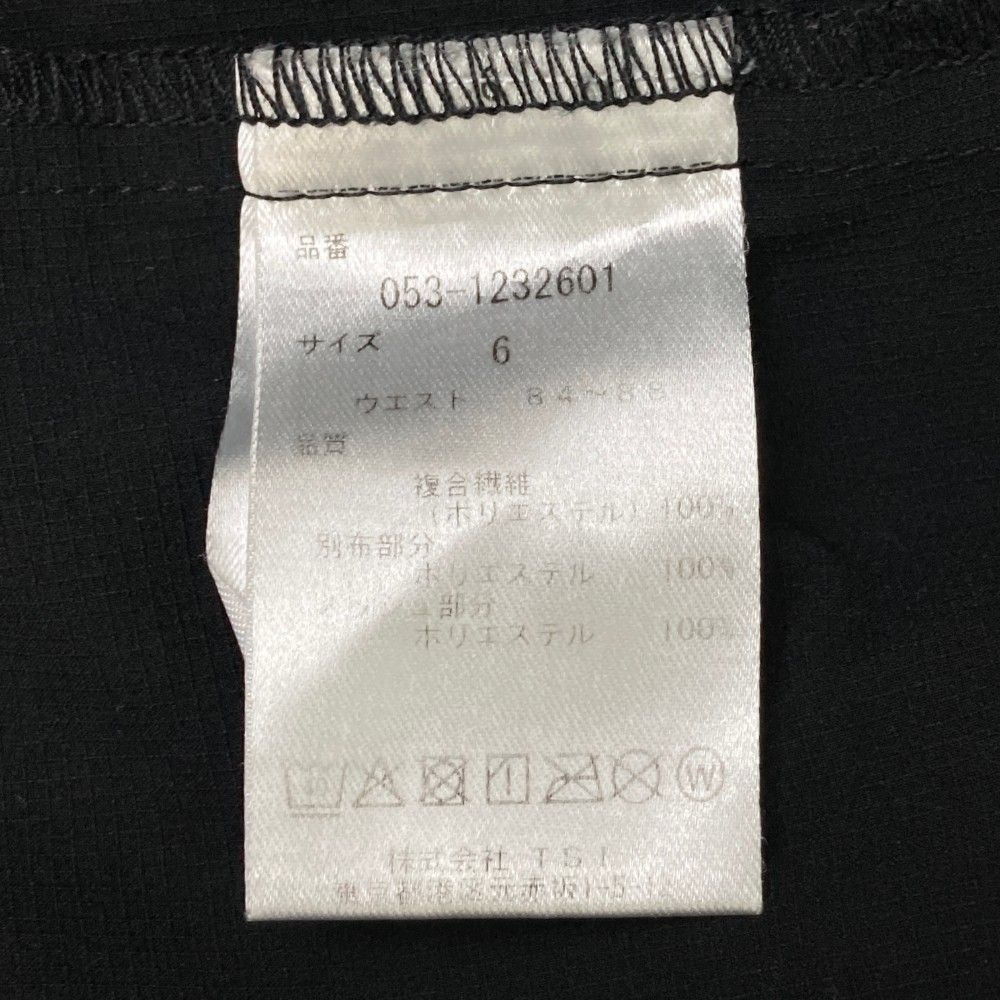 サイズ：6 PEARLY GATES パーリーゲイツ ハーフパンツ ブラック