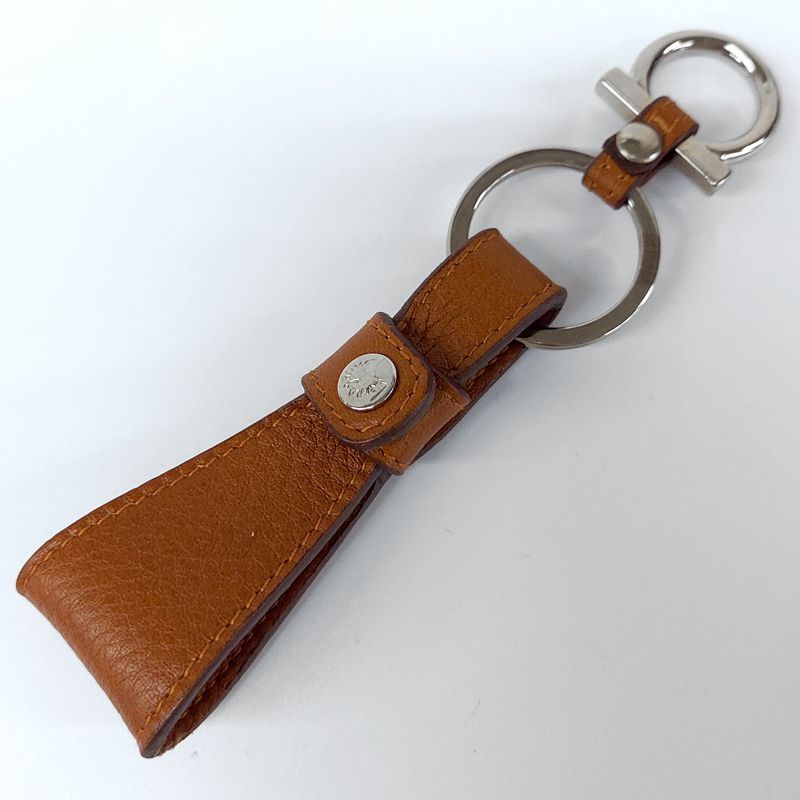 新品・アウトレット フェラガモ キーリング ブラウン Salvatore Ferragamo サルヴァトーレ フェラガモ 並行輸入品