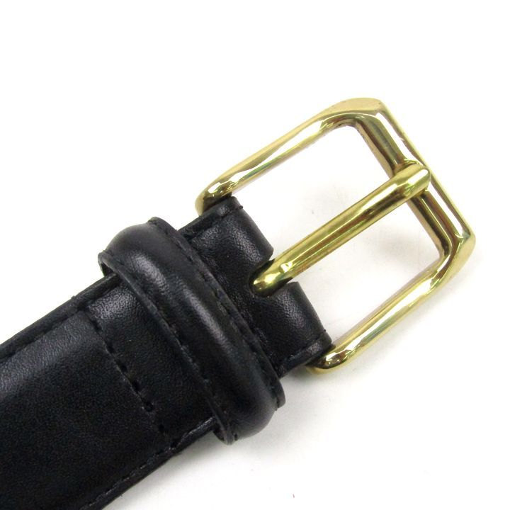 コーチ ベルト 本革 レザー ゴールド金具 36/90cm ブランド 黒