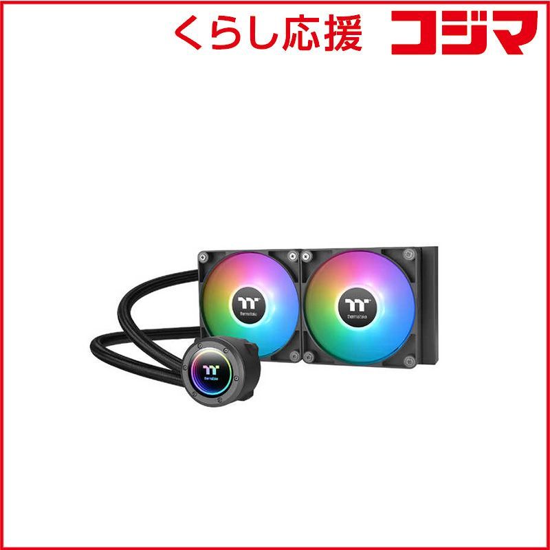 THERMALTAKE 水冷CPUクーラー 120mmファンx2 CL-W361-PL12SW-A