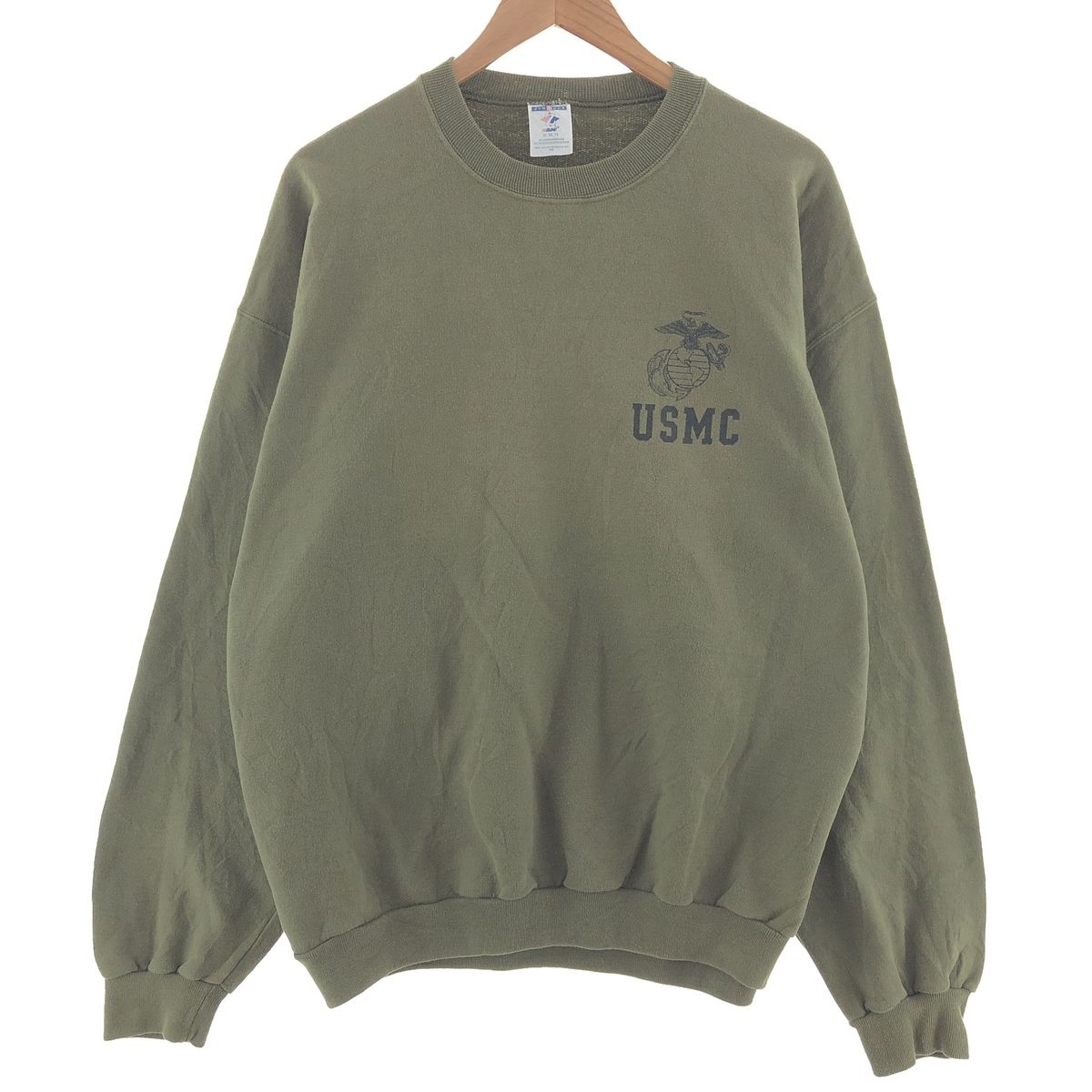古着 90年代 ジャージーズ Jerzees USMC アメリカ海兵隊 プリントスウェットシャツ トレーナー USA製 メンズXL ヴィンテージ/taa002001