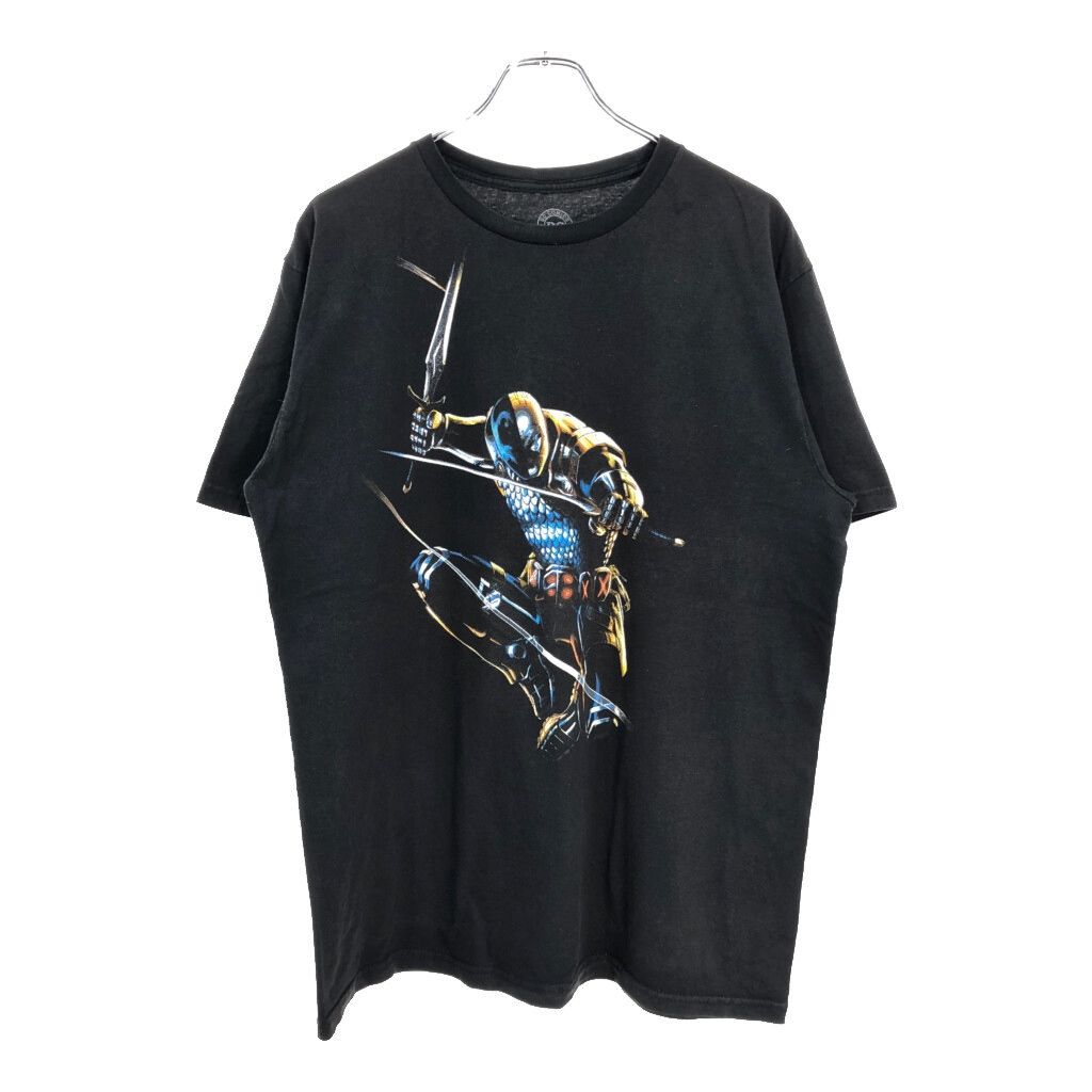 DC COMICS ディーシーコミックス DEATHSTROKE デスストローク Ｔシャツ ブラック(メンズ XL)中古 古着 U1751