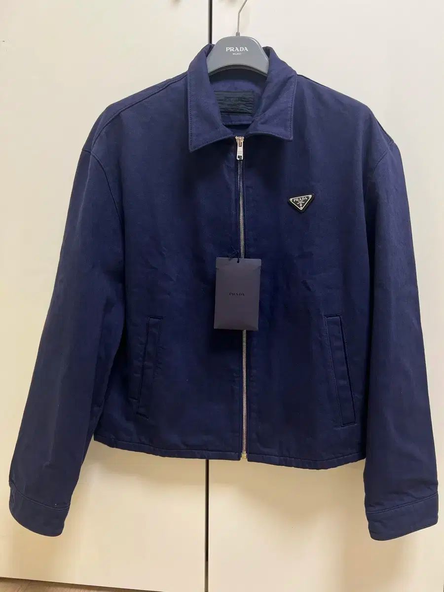 PRADA*コットン リネン シャツジャケット デニムブルー ポケット PRADA◇ウォッシュドデニム ボックスフィット デニムシャツ ロゴ