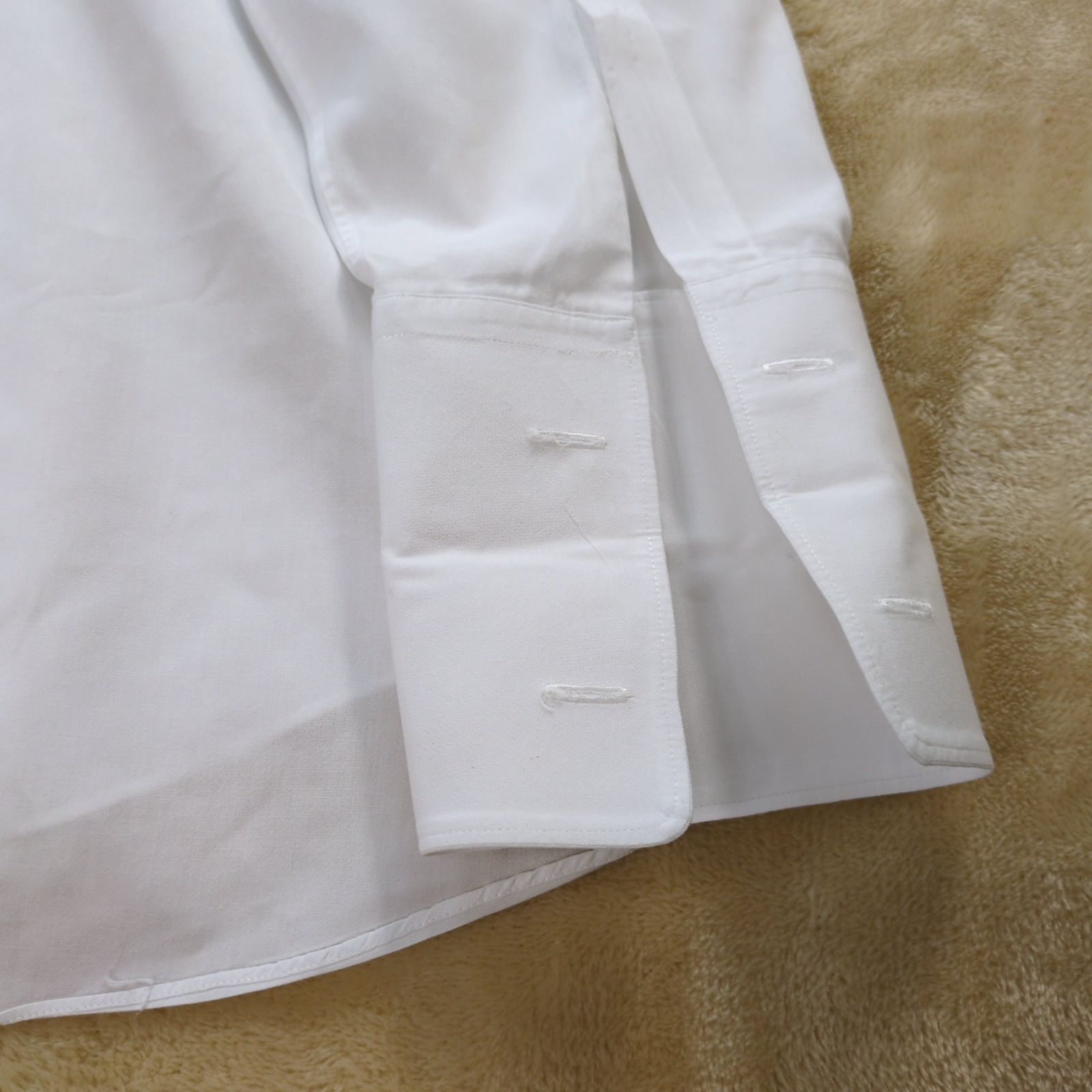 90's■COMMEdesGARCONS HOMME 田中オム カフスシャツ 白 90's□COMMEdesGARCONS HOMME 田中オム カフスシャツ 白