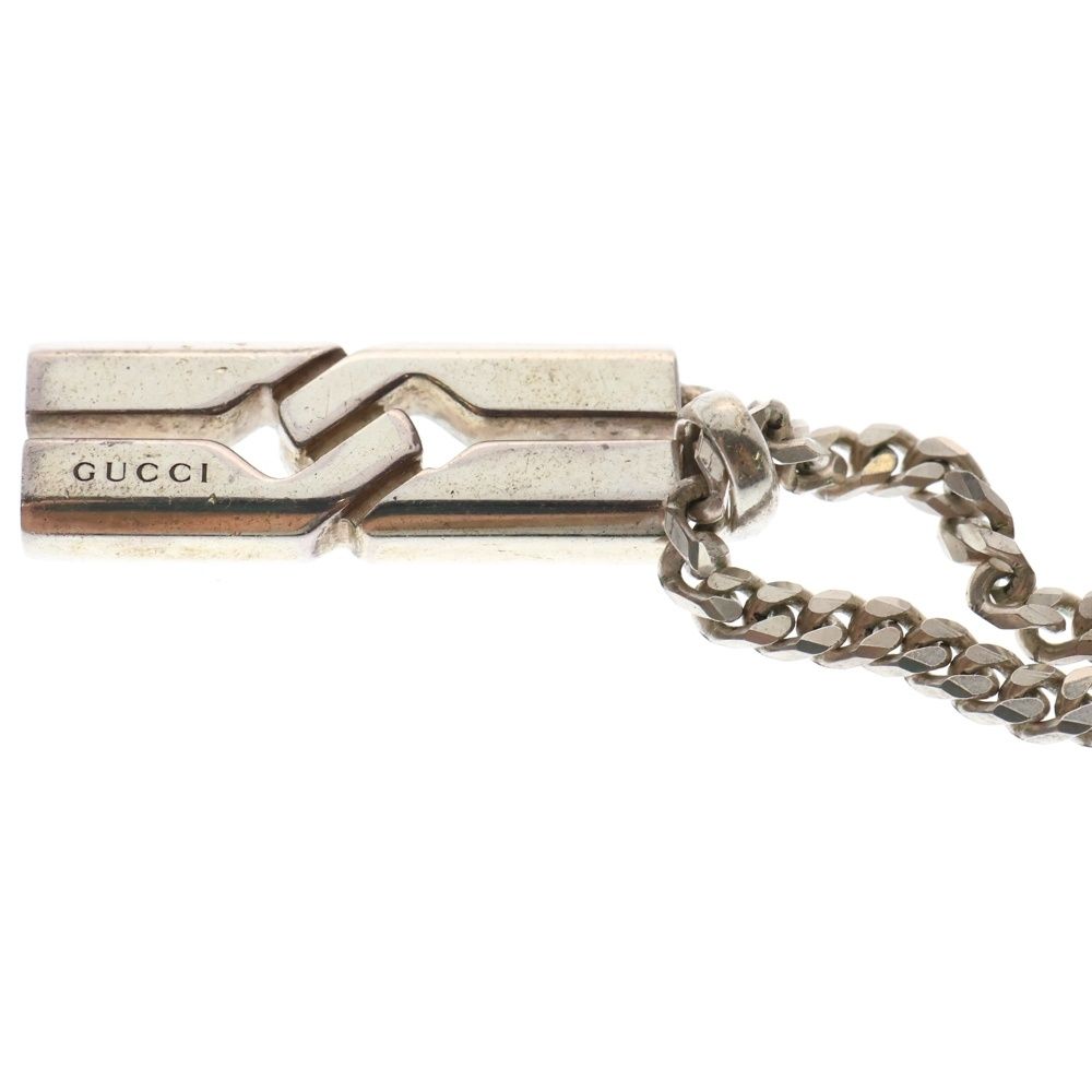GUCCI (グッチ) イタリア製 ノットインフィニティ プレート ネックレス