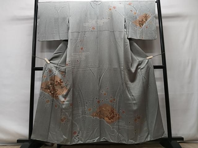 平和屋着物□訪問着 刺繍 草花文 金彩 正絹 逸品 CAAT3386xe