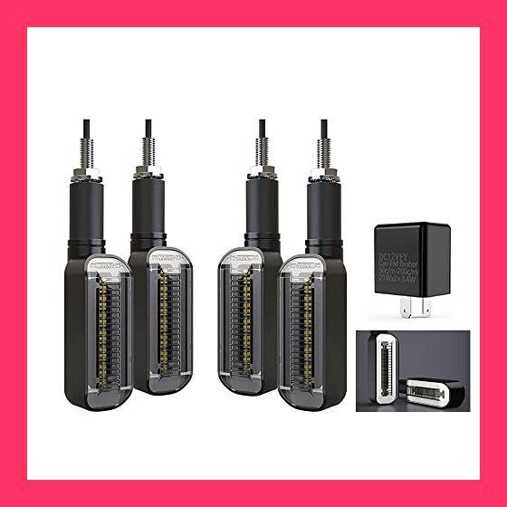 ウインカー Catland LED 流れるウインカー バイク led シーケンシャル デイライト機能付き シングル ウインカーポジションキット T20 | RGB 送料無料Catland アンバー デイライト付