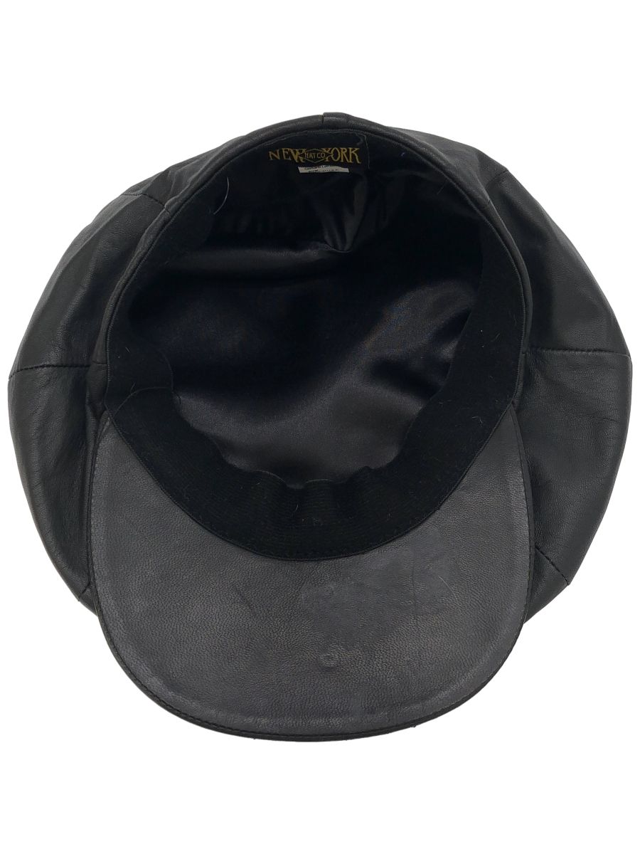 NEW YORK HAT BIG APPLE キャスケット　レザー　ベレー帽 NEW YORK HAT BIG APPLE キャスケット レザー ベレー帽