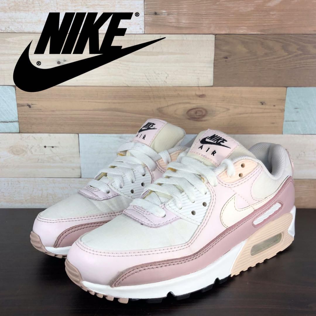 Nike Air Max ホワイト/ピンク スニーカー NIKE AIR MAX 90 ナイキ エア マックス 90 ホワイト ピンク 23.5