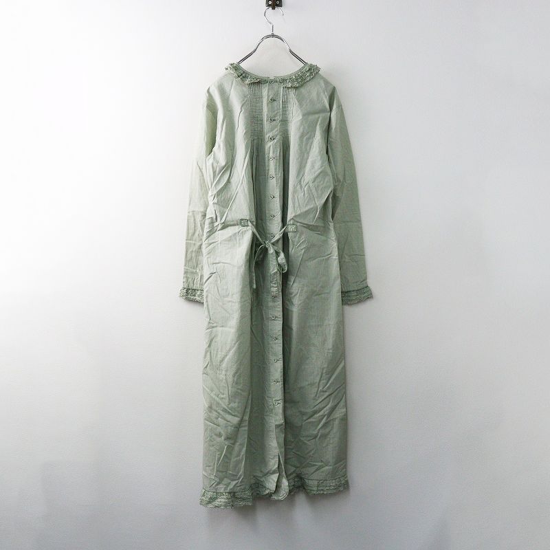 カネコイサオ ワンダフルワールド KANEKO ISAO WONDERUL WORLD ギンガムチェックピコフリルワンピース グリーン 2400014634907