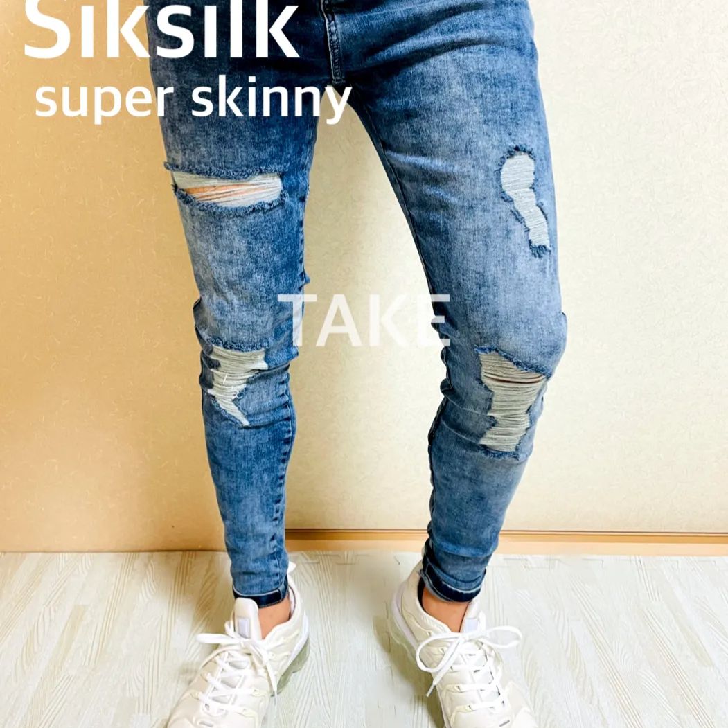 新品！未使用！SikSilk☆アンクル丈☆スキニージーンズ - デニム/ジーンズ