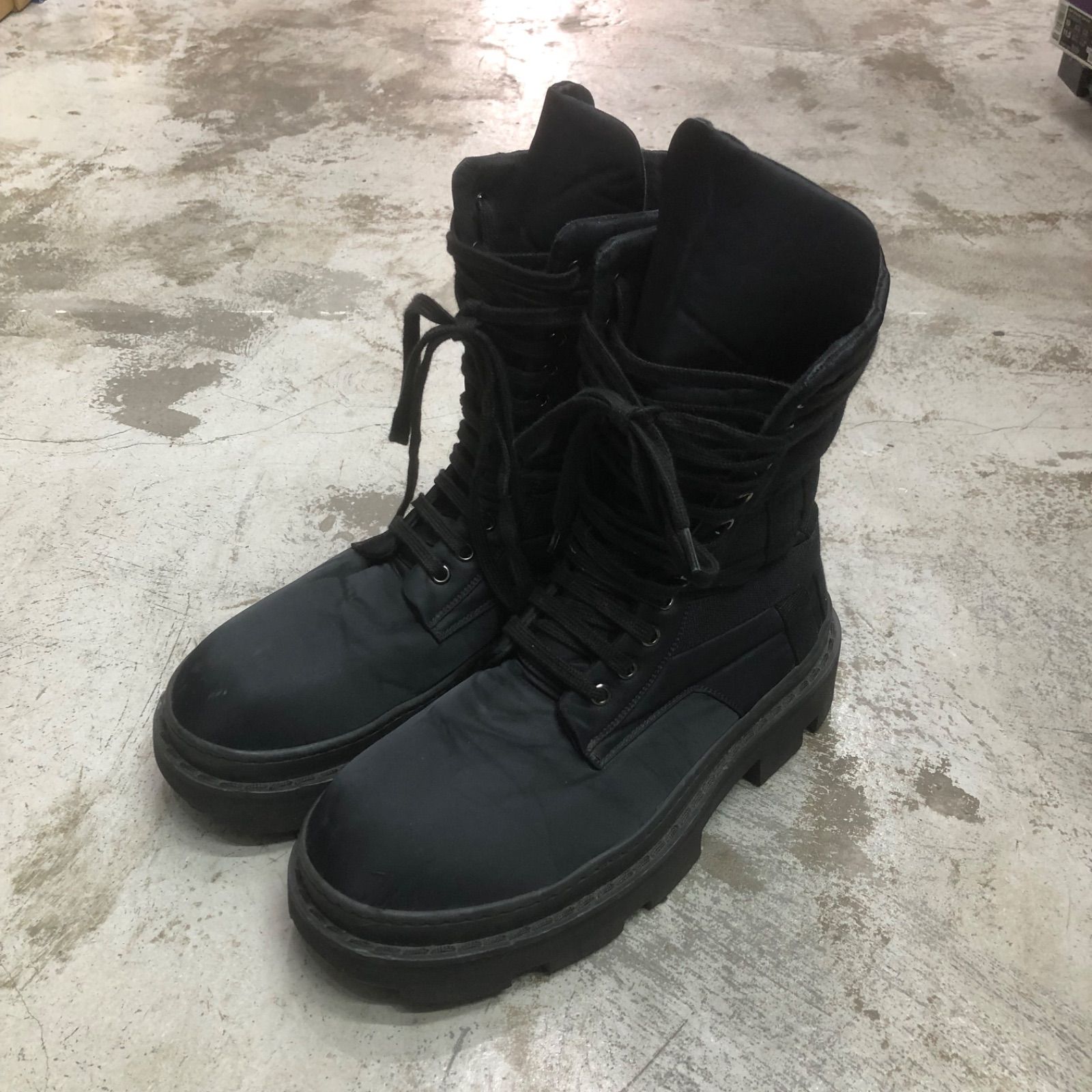 RICK OWENS DRKSHDW ナイロン レースアップ ブーツ リックオウエンス 