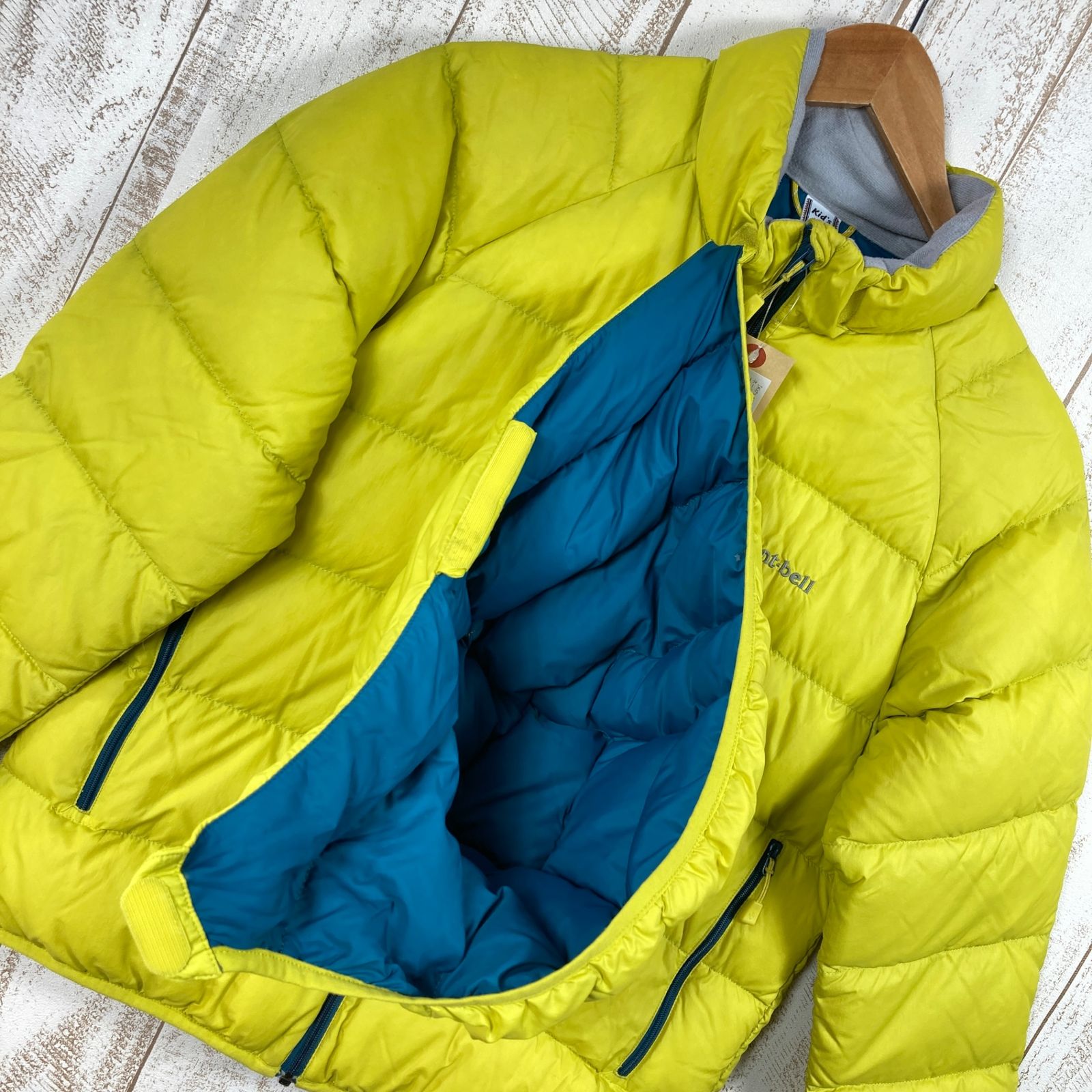 ☆mont-bell ネイビー ×イエローアウター160☆ Neige Down Parka Kid's 100 - 120 | Montbell Japan