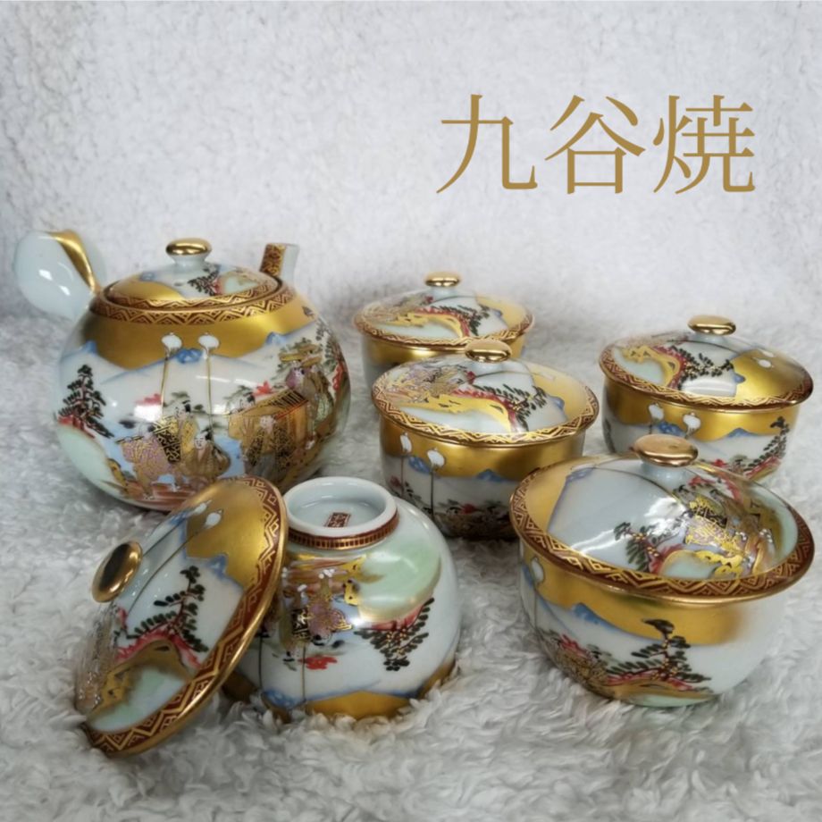 新品！金彩秋峰美術九谷焼蓋付湯のみ5客＆急須セット 楽天市場】