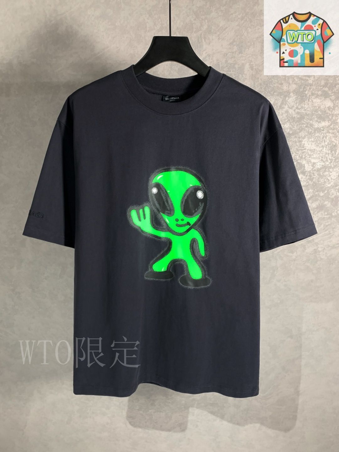 BALENCIAGA21SS エイリアン Tシャツ 極美品 BALENCIAGA バレンシアガ エイリアン ダメージ加工 T