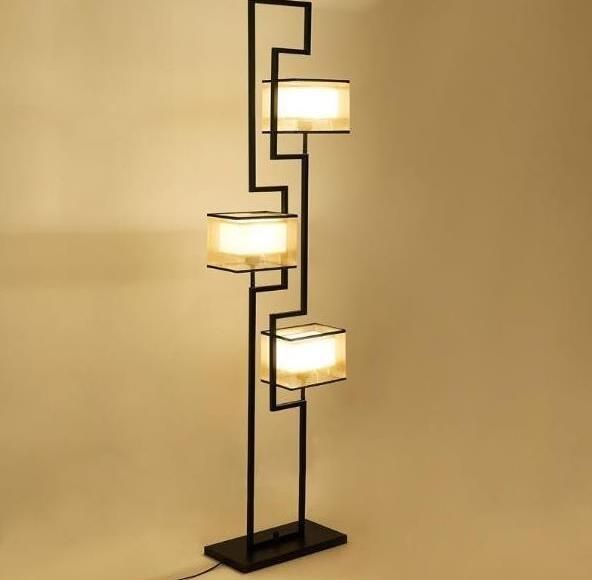 注目コラボ 照明器具 ヴィンテージ フロアスタンド スタンドライト 3灯 垂直スタンドランプ フロアライト