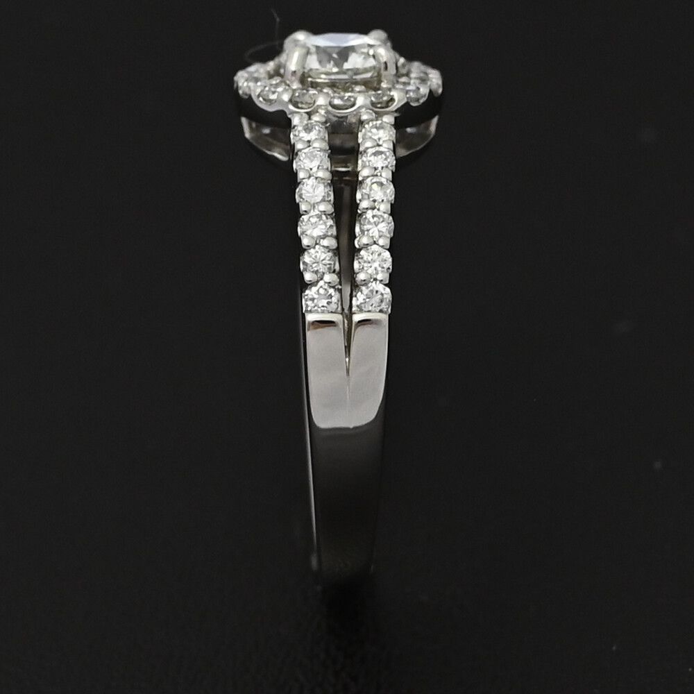 0.337ct/FD:0.34ct/ハーフエタニティセッティング・取り巻き
