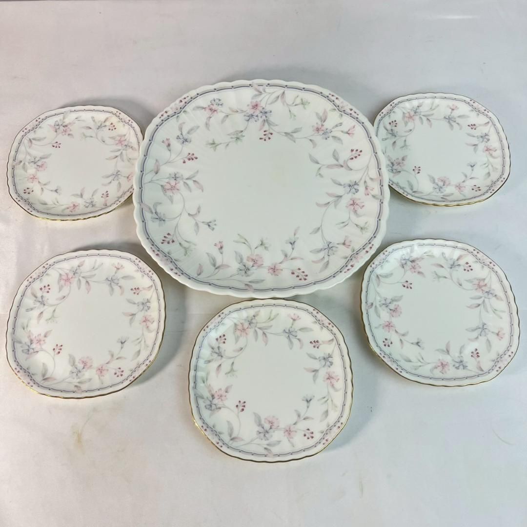 NARUMI BONE CHINA 花柄皿セット6枚 - メルカリ