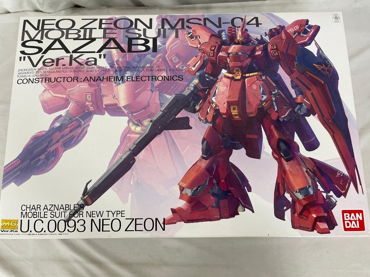 ♪【未開封】MG 1/100 MSN-04 サザビーVer.Ka (機動戦士ガンダム