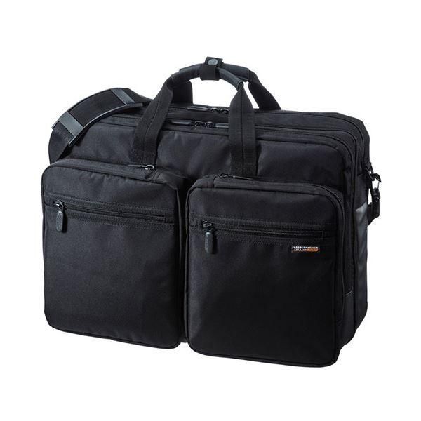 サンワサプライ3WAYビジネスバッグ 出張用 大型 15.6インチワイド対応 ブラック BAG-3WAY22BK 1個