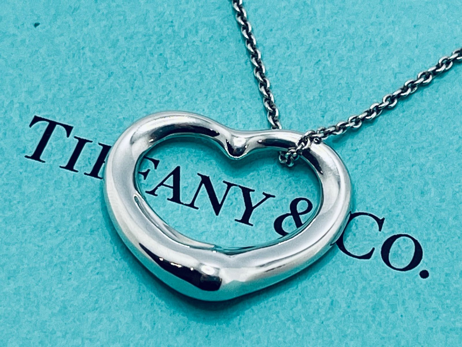 A126 ティファニー Tiffany & Co. オープンハート ネックレス a126 