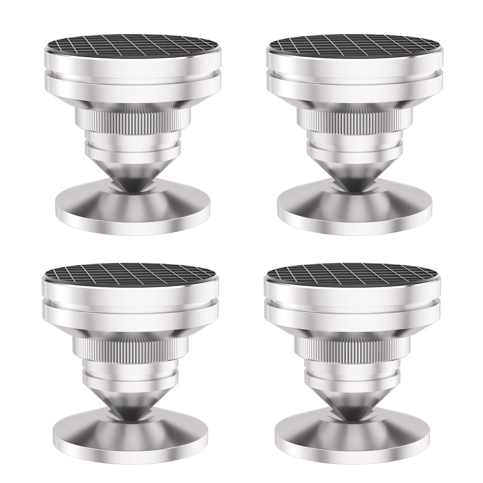 Preffair インシュレーター スピーカー スパイクベース ボード スピーカースタンドセット 両面テープ付き スパイク受け いんしゅれーたー オーディオ音質向上 振動防止 高さ調節 銀