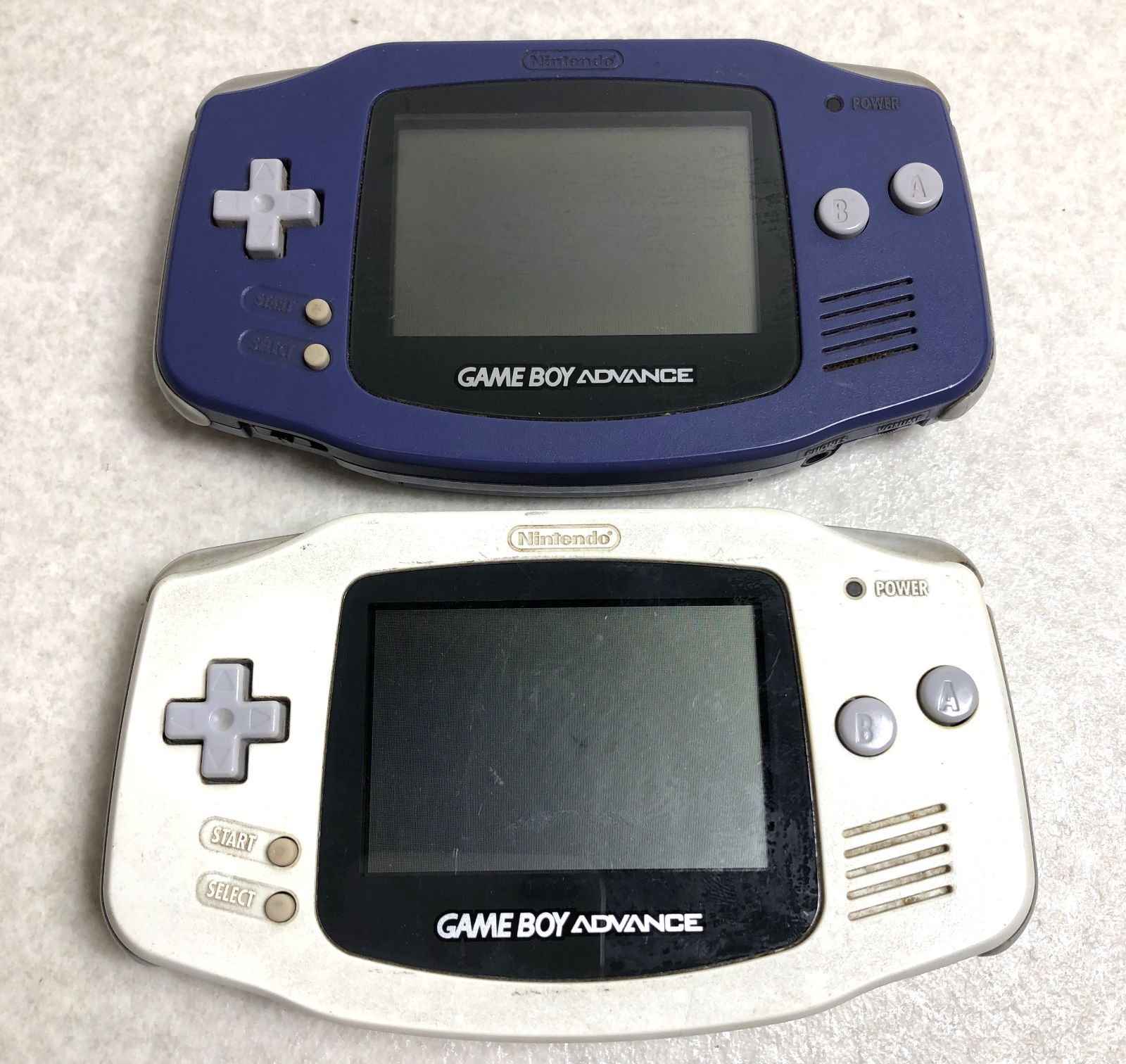 DH852】任天堂 ゲームボーイアドバンス 本体 2台 セット ブルー