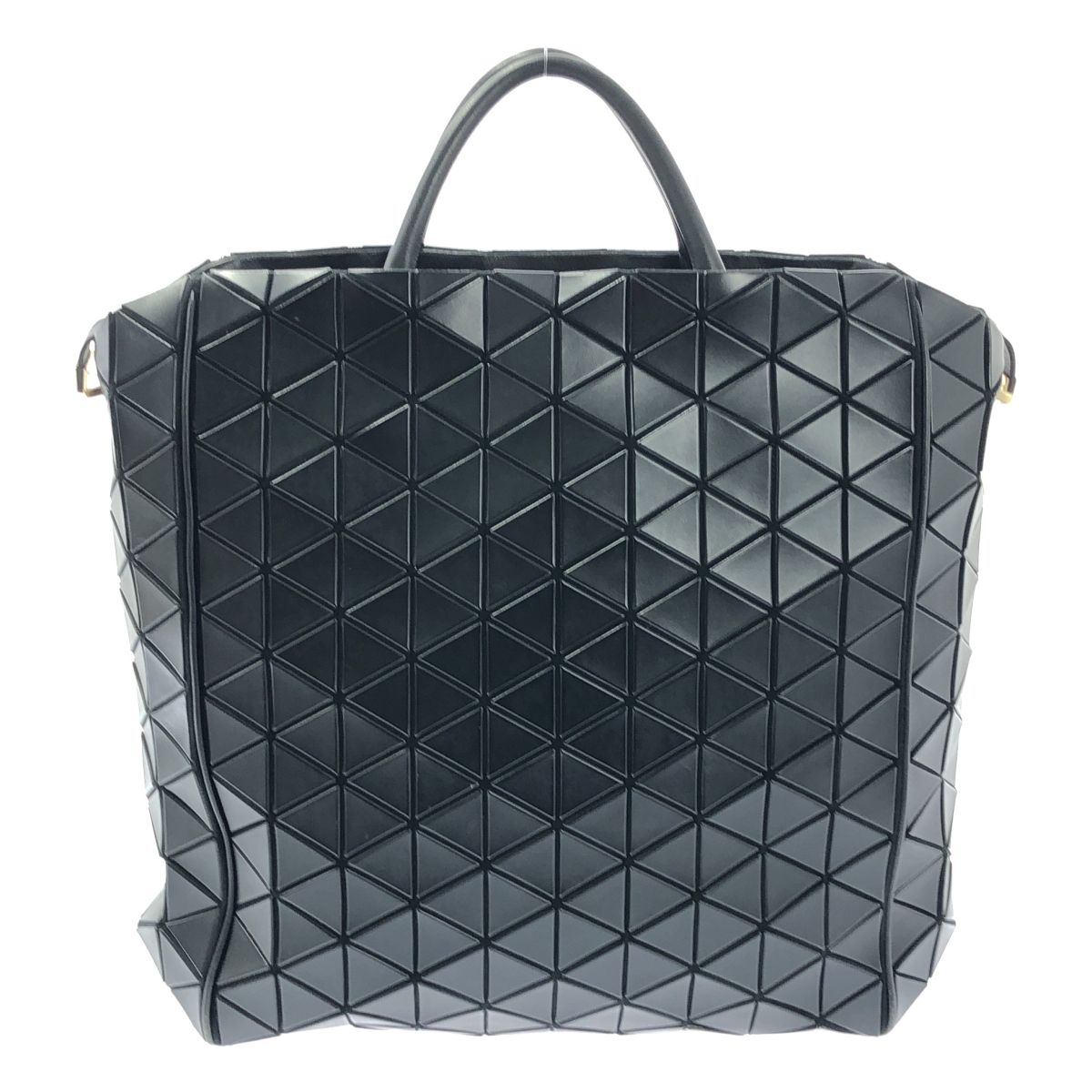 BAO BAO ISSEY MIYAKE | バオバオイッセイミヤケ | レザー ハンド トートバッグ | ブラック | レディース