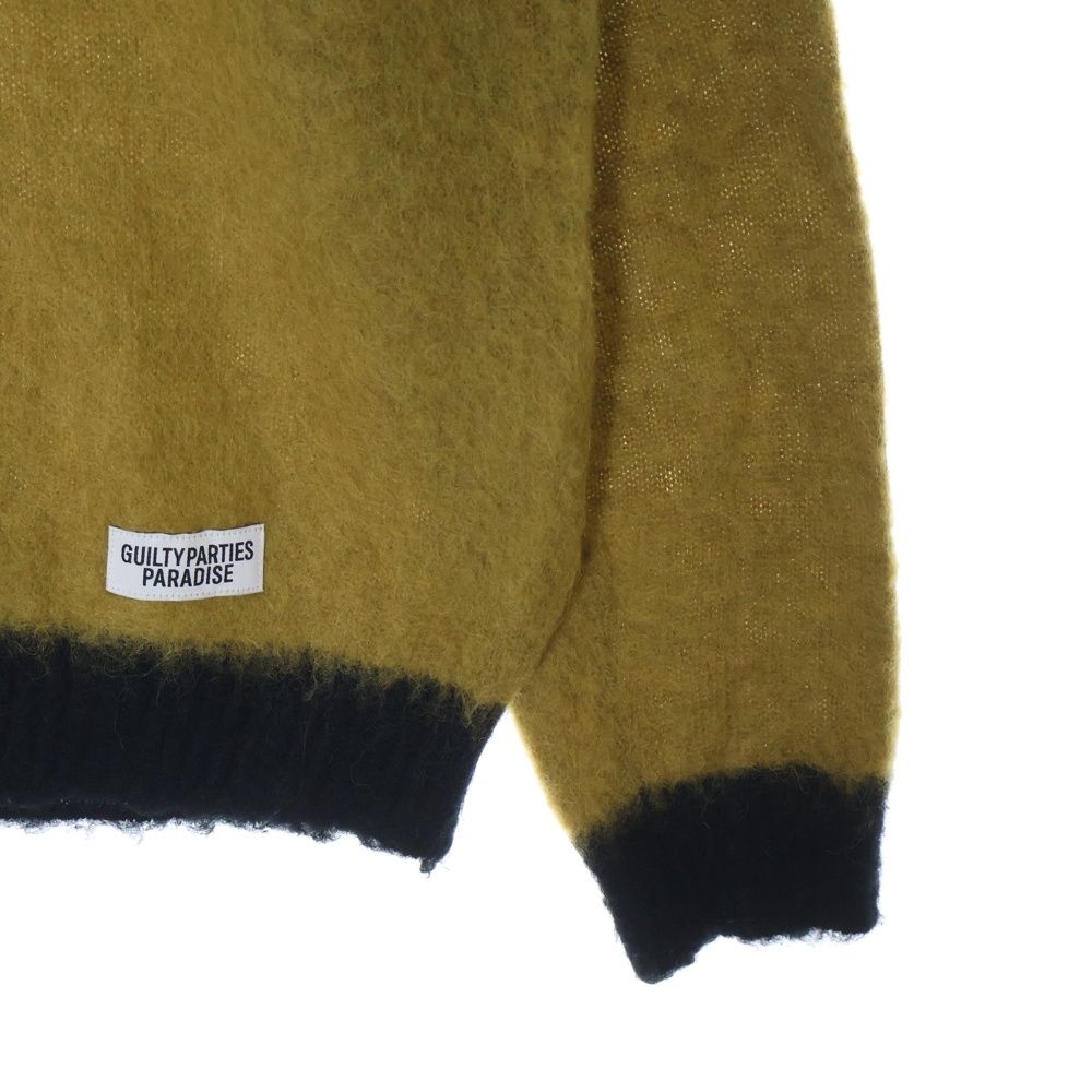 16FW WACKO MARIA ワコマリア アルパカウール アーガイル ニット WACKO MARIA (ワコマリア) 16AW バイカラー アルパカ クルー