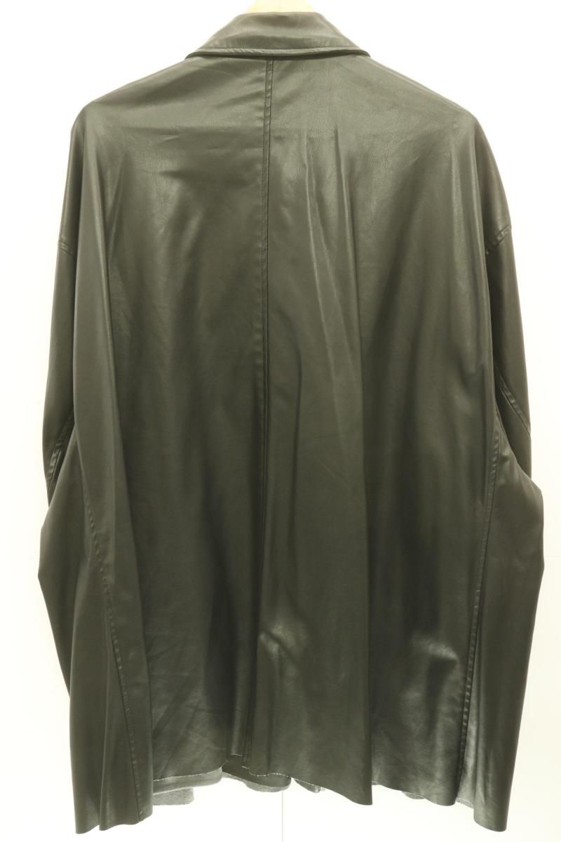 N.HOOLYWOOD メンズジャケット 40 BALMACAAN COAT N.HOOLYWOOD 40 黒 ブラック 無地 フェイクレザー