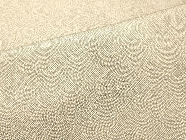 平和屋着物○江戸小紋 鮫小紋柄 鬼しぼ縮緬 正絹 逸品 未使用