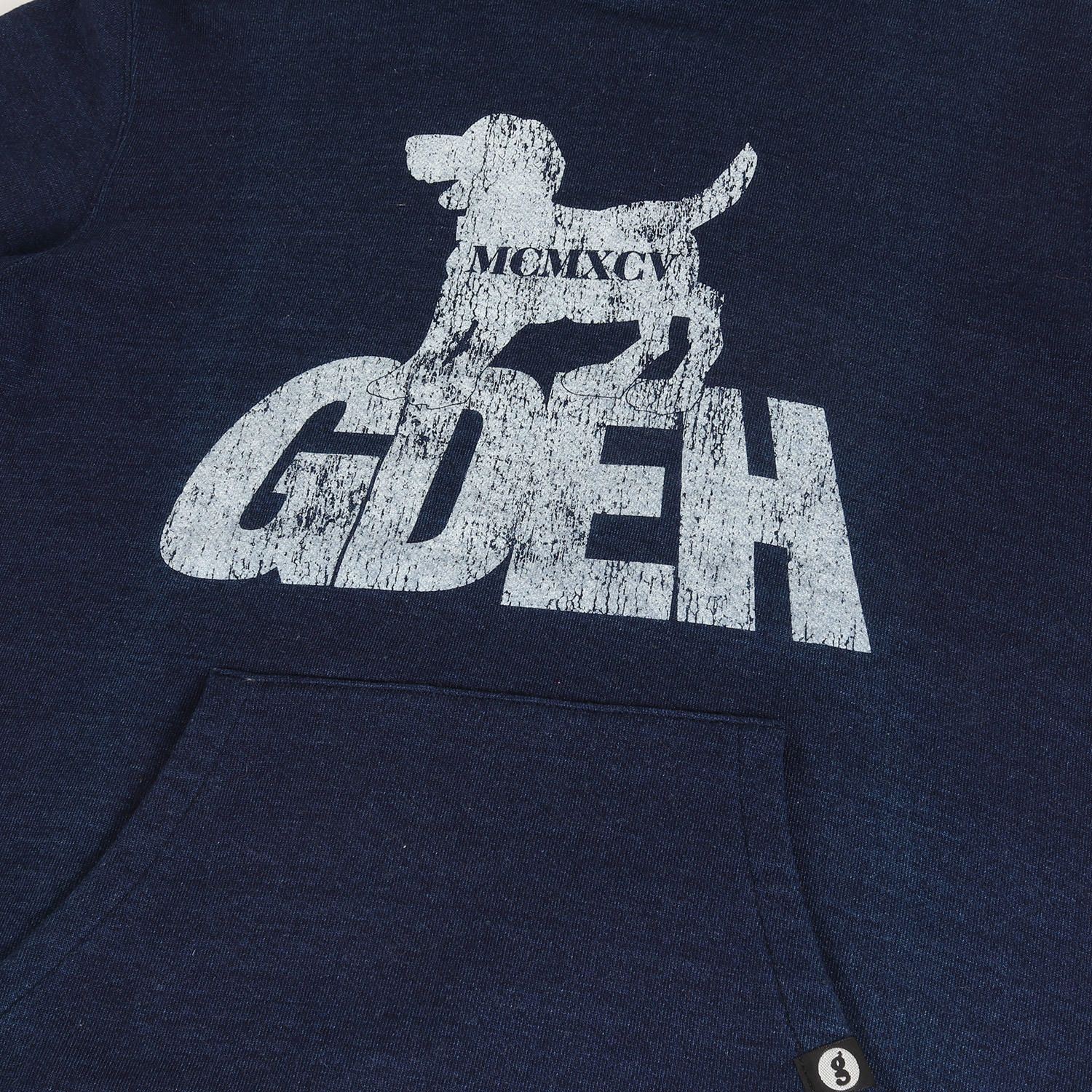 GOOD ENOUGH グッドイナフ パーカー サイズ:S ドッグロゴ インディゴ スウェット パーカー GDEH DOG SWEAT PARKA  インディゴ トップス フーディー ストリート ブランド