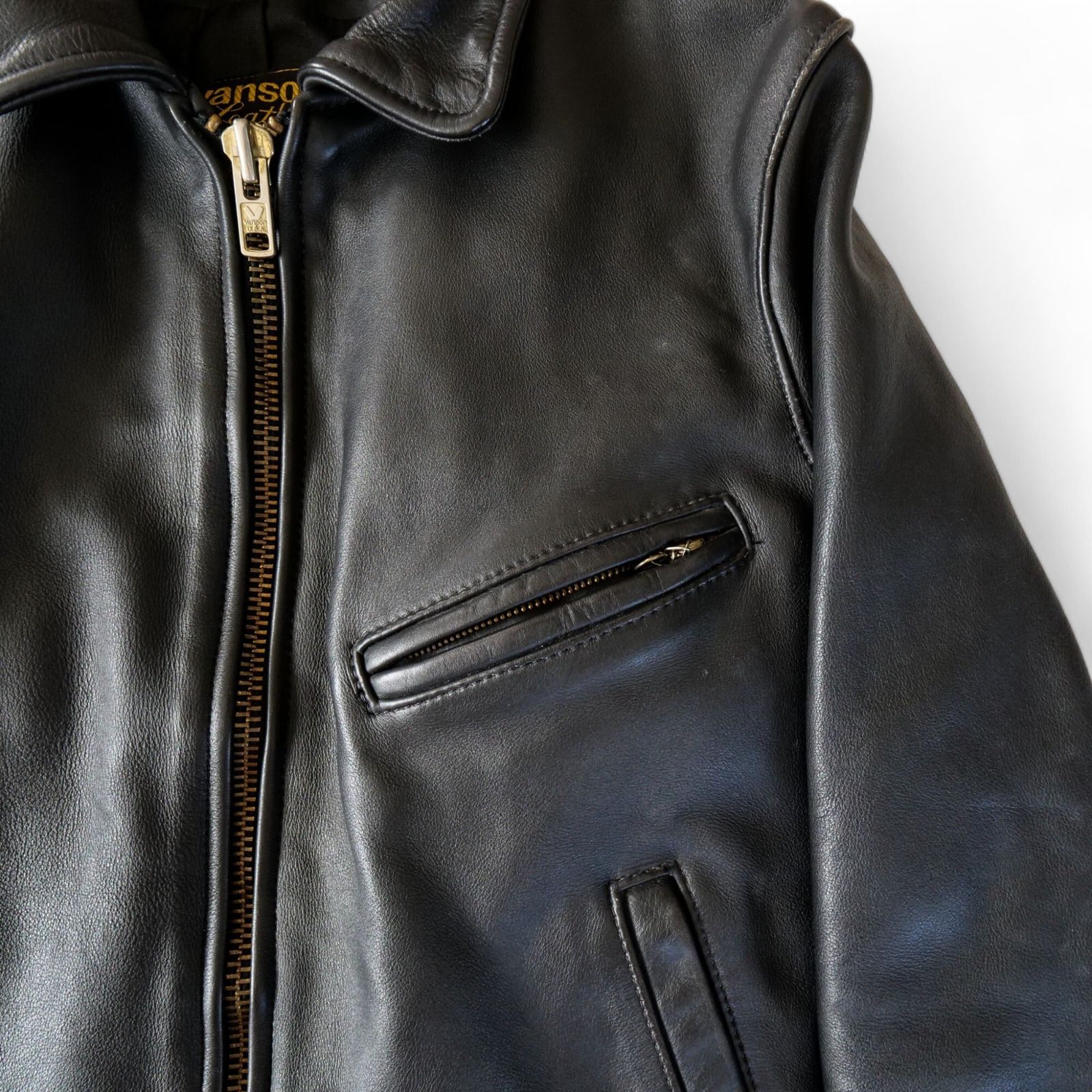 VANSON レザージャケット34サイズ vanson レザーライダースジャケット サイズ34 - メルカリ