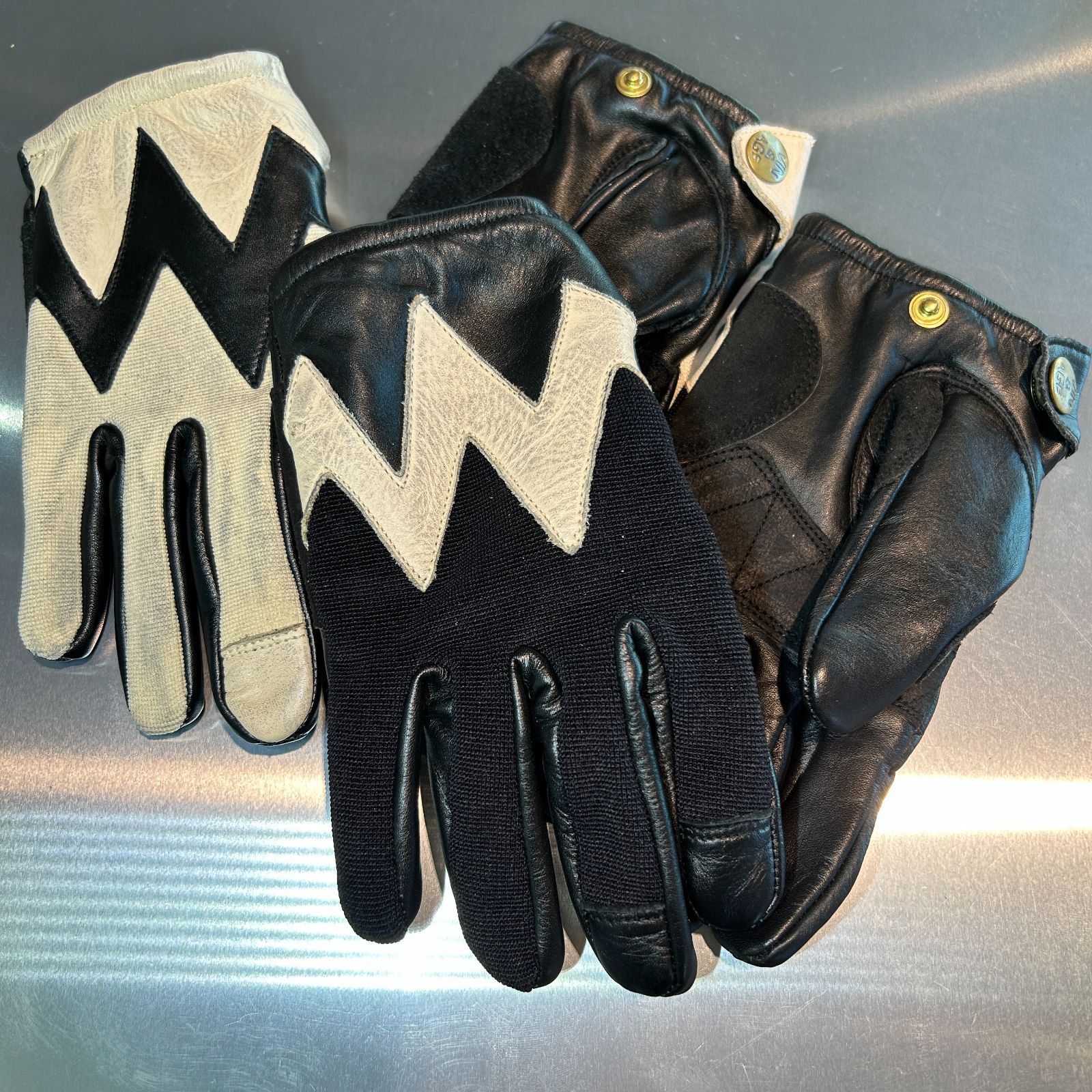 Vin&Age】NAUGHTY MIXED グローブ ブラック TYPE VG23T-NS Sサイズ