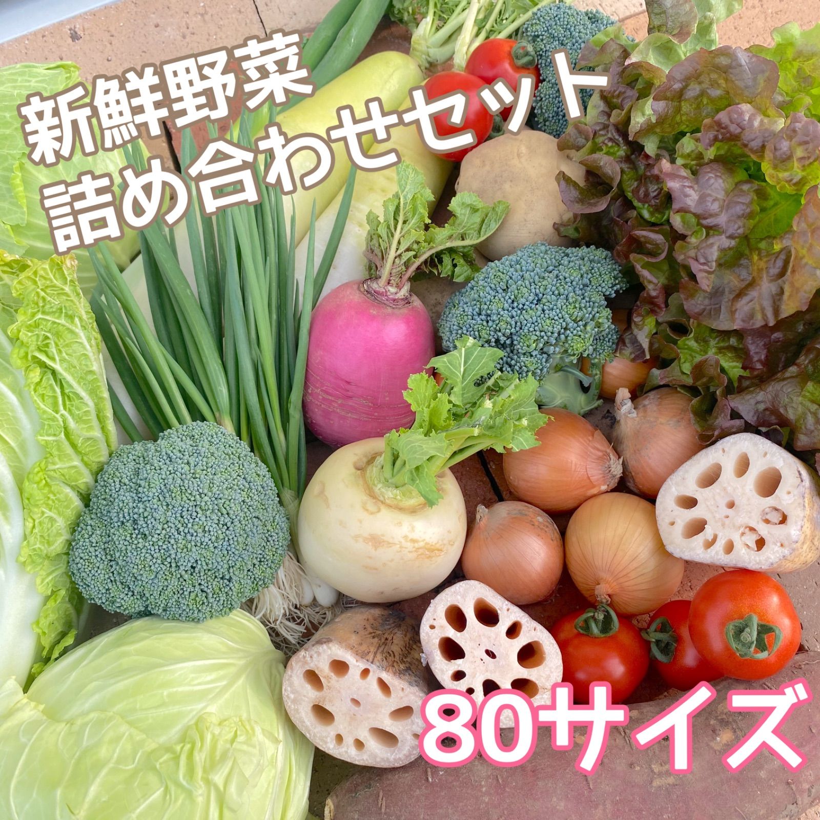 新鮮！美味しい！】季節の採れたて野菜 詰め合わせセット 80サイズ - メルカリ