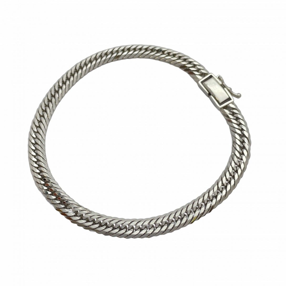 5khi017 喜平 ブレスレット Pt850 プラチナ トリプル 12面 20.4cm 21.4g キヘイ メンズ レディース ユニセックス